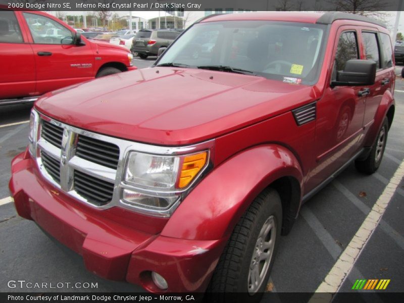 Inferno Red Crystal Pearl / Dark Slate Gray 2009 Dodge Nitro SE