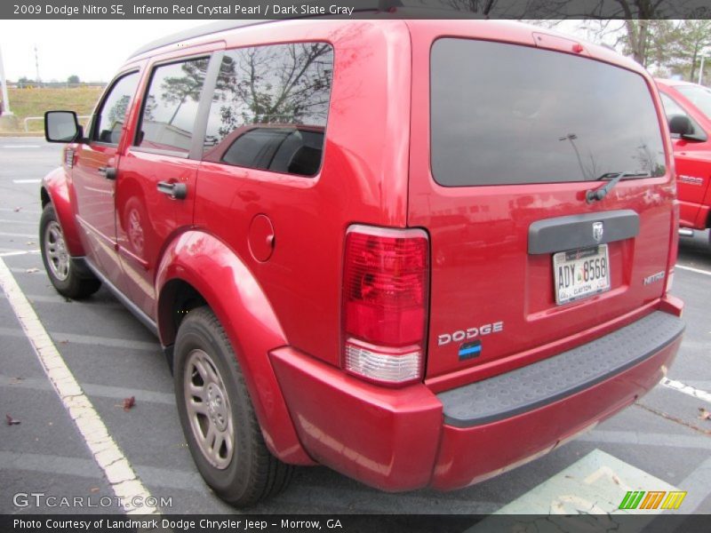 Inferno Red Crystal Pearl / Dark Slate Gray 2009 Dodge Nitro SE