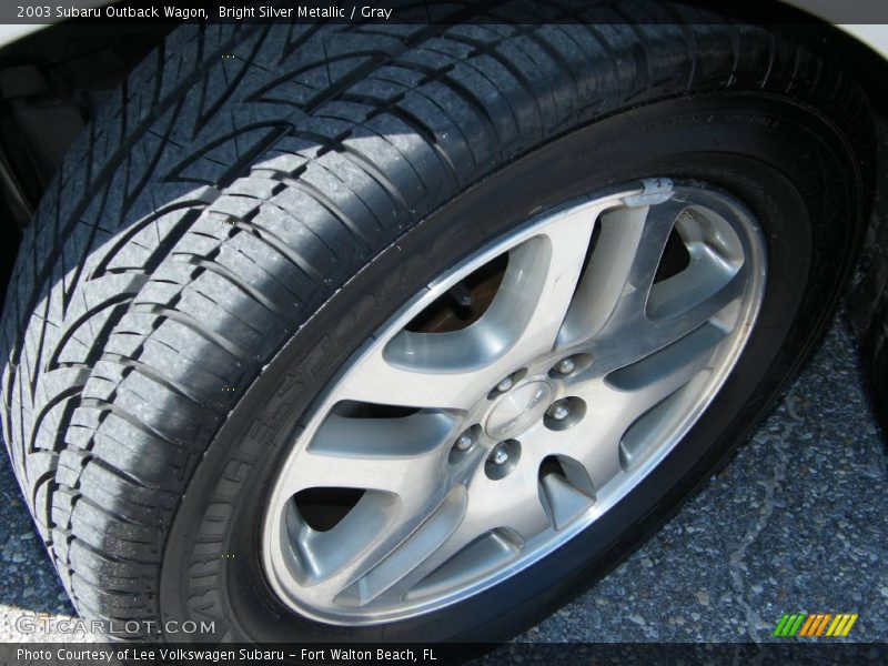 Bright Silver Metallic / Gray 2003 Subaru Outback Wagon