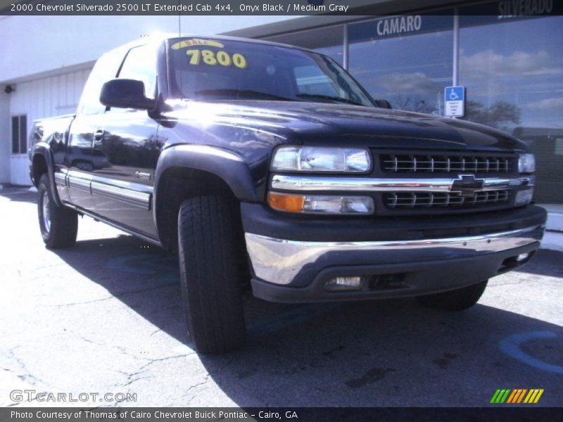 Onyx Black / Medium Gray 2000 Chevrolet Silverado 2500 LT Extended Cab 4x4