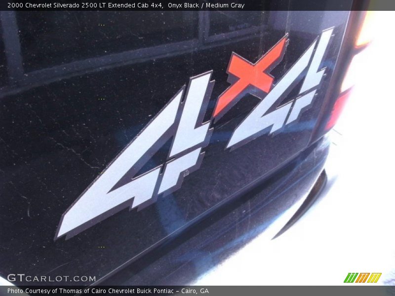 Onyx Black / Medium Gray 2000 Chevrolet Silverado 2500 LT Extended Cab 4x4