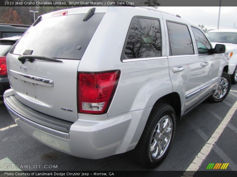 Bright Silver Metallic / Dark Slate Gray 2010 Jeep Grand Cherokee Limited