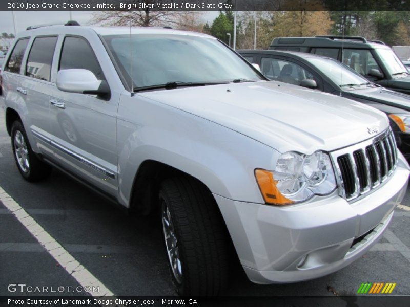 Bright Silver Metallic / Dark Slate Gray 2010 Jeep Grand Cherokee Limited