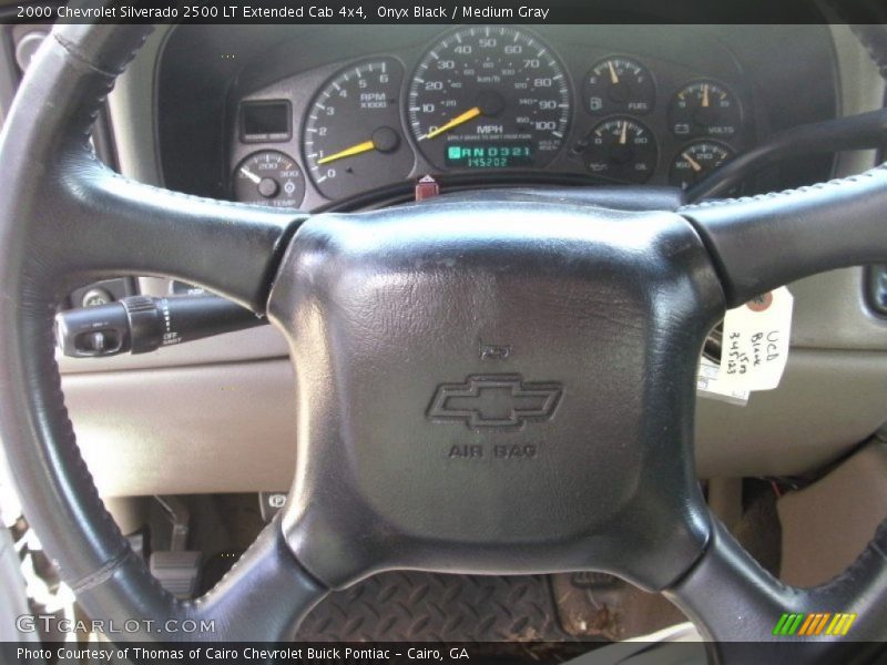 Onyx Black / Medium Gray 2000 Chevrolet Silverado 2500 LT Extended Cab 4x4