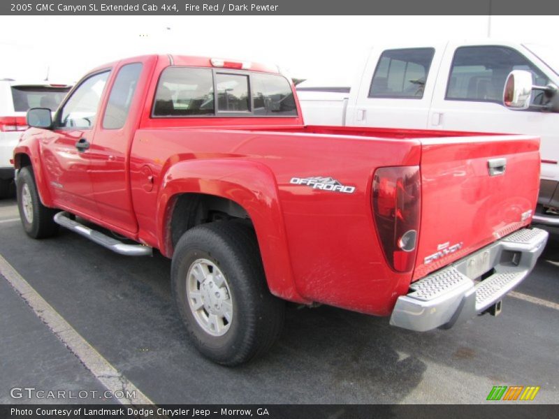 Fire Red / Dark Pewter 2005 GMC Canyon SL Extended Cab 4x4