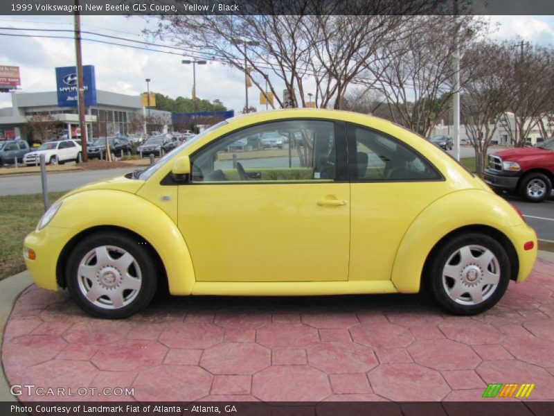 Yellow / Black 1999 Volkswagen New Beetle GLS Coupe