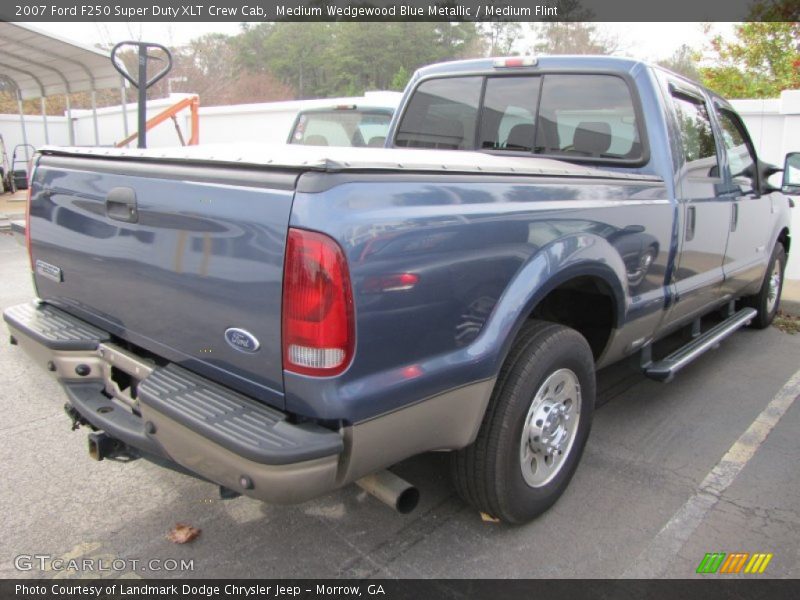  2007 F250 Super Duty XLT Crew Cab Medium Wedgewood Blue Metallic