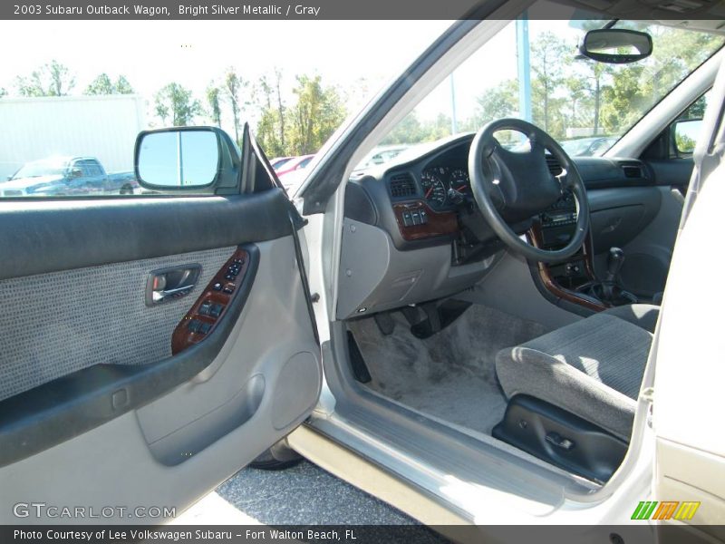 Bright Silver Metallic / Gray 2003 Subaru Outback Wagon