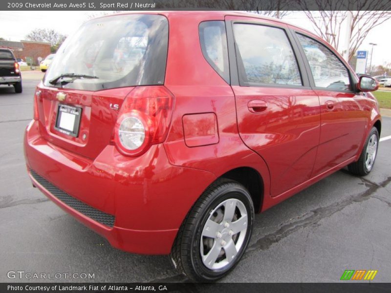 Sport Red / Neutral 2009 Chevrolet Aveo Aveo5 LS