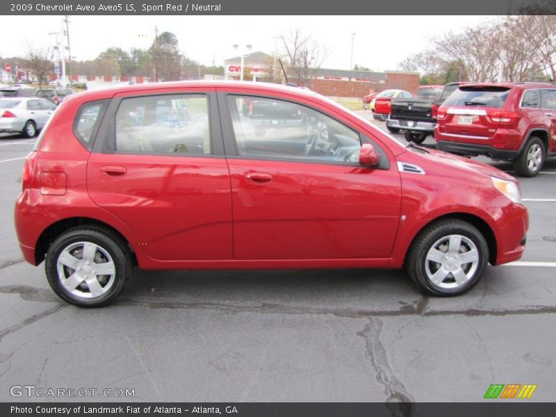 Sport Red / Neutral 2009 Chevrolet Aveo Aveo5 LS