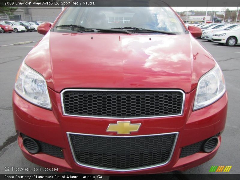 Sport Red / Neutral 2009 Chevrolet Aveo Aveo5 LS