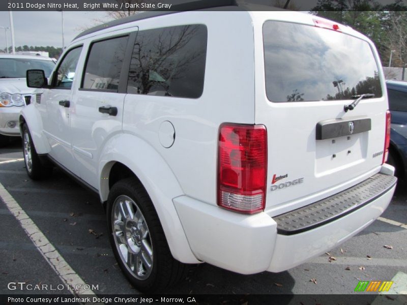 Bright White / Dark Slate Gray 2011 Dodge Nitro Heat