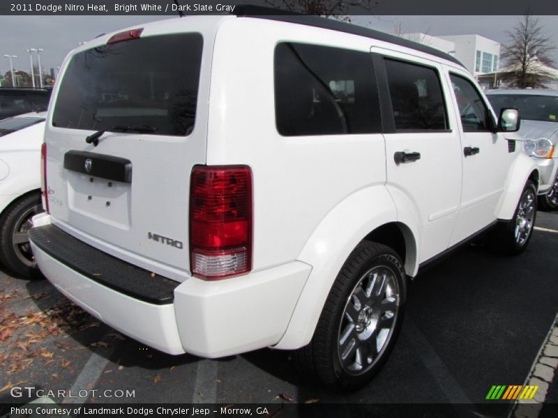 Bright White / Dark Slate Gray 2011 Dodge Nitro Heat