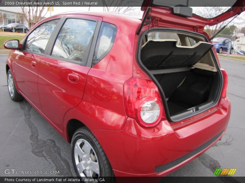 Sport Red / Neutral 2009 Chevrolet Aveo Aveo5 LS