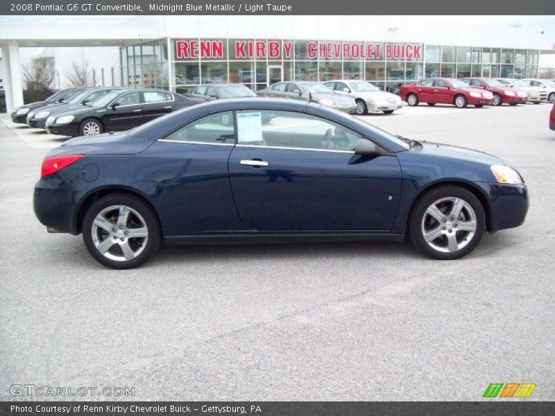 Midnight Blue Metallic / Light Taupe 2008 Pontiac G6 GT Convertible