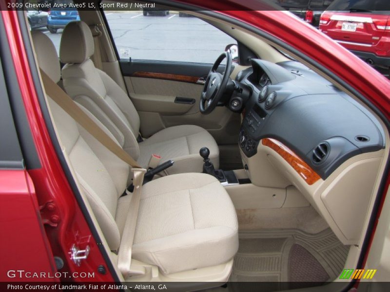 Sport Red / Neutral 2009 Chevrolet Aveo Aveo5 LS