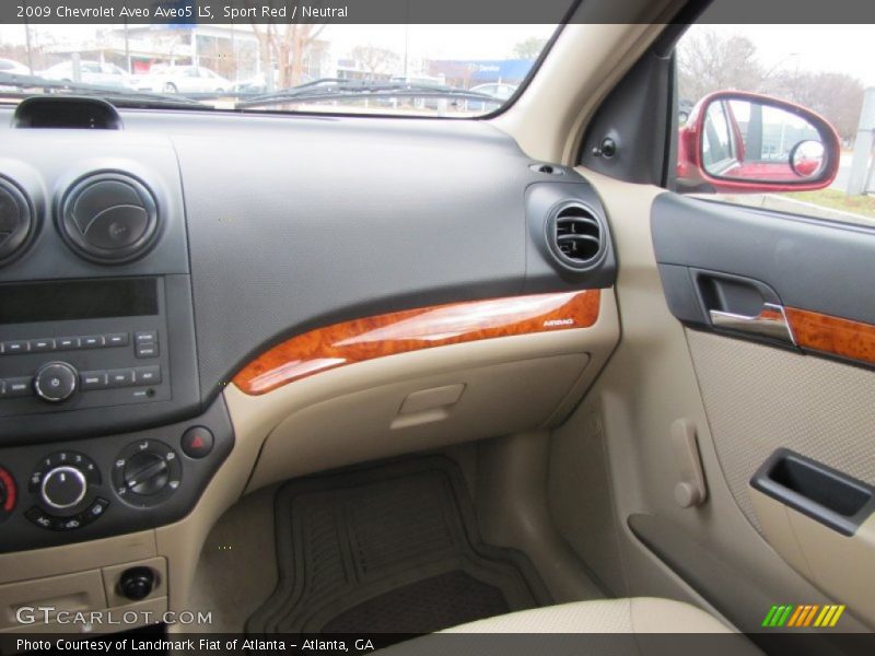 Sport Red / Neutral 2009 Chevrolet Aveo Aveo5 LS