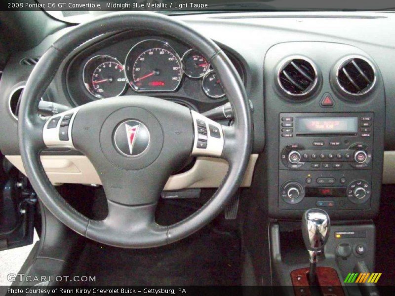 Midnight Blue Metallic / Light Taupe 2008 Pontiac G6 GT Convertible