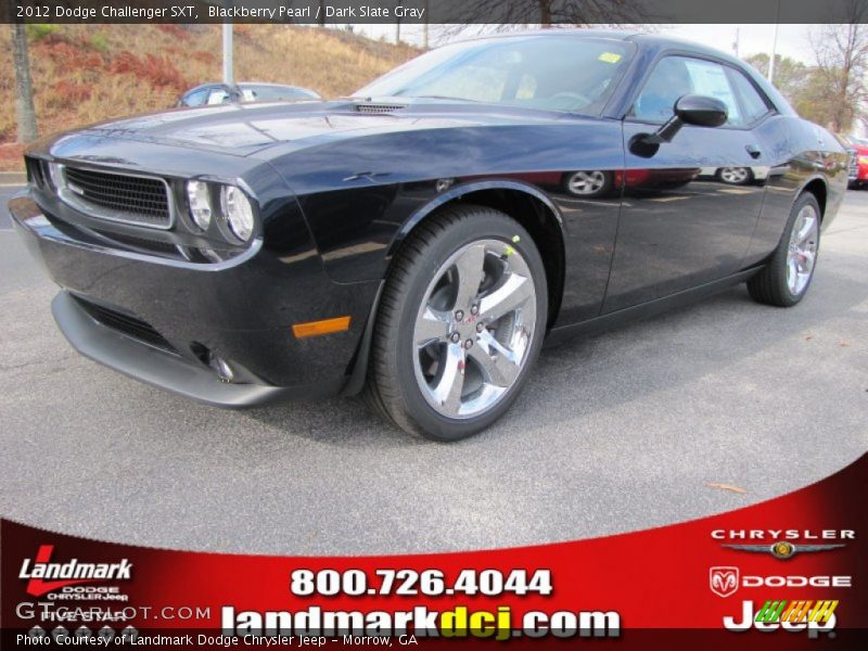 Blackberry Pearl / Dark Slate Gray 2012 Dodge Challenger SXT