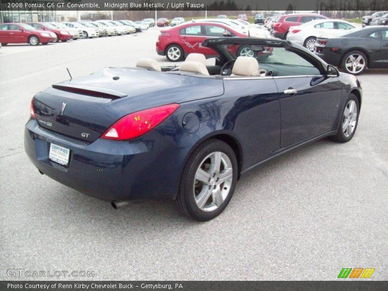 Midnight Blue Metallic / Light Taupe 2008 Pontiac G6 GT Convertible
