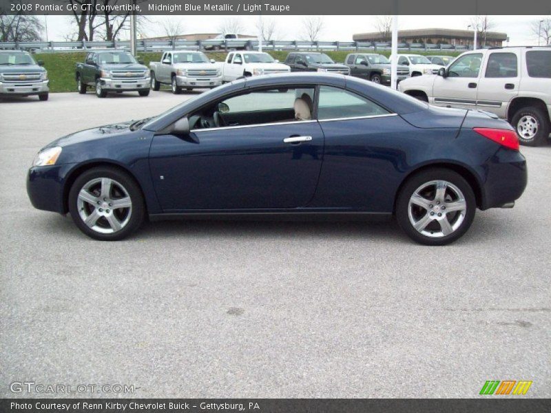 Midnight Blue Metallic / Light Taupe 2008 Pontiac G6 GT Convertible