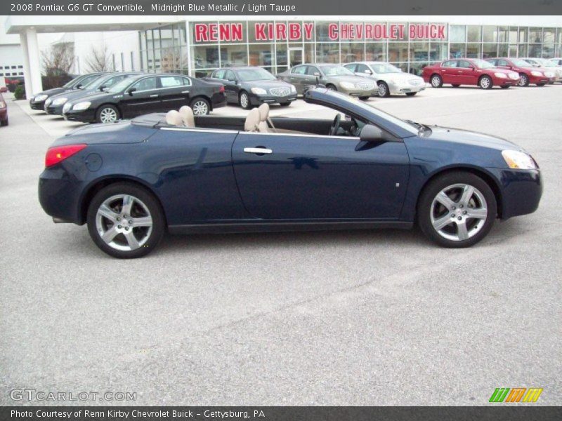 Midnight Blue Metallic / Light Taupe 2008 Pontiac G6 GT Convertible