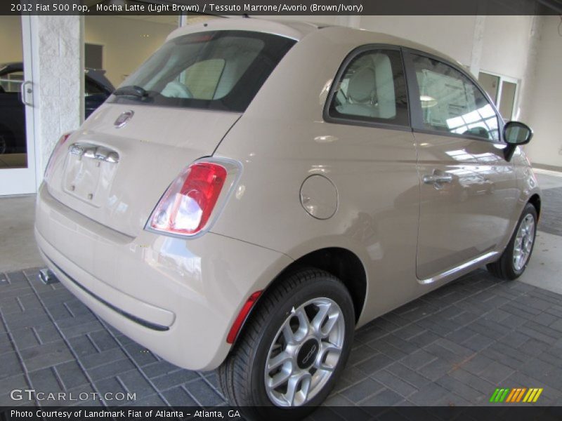 Mocha Latte (Light Brown) / Tessuto Marrone/Avorio (Brown/Ivory) 2012 Fiat 500 Pop