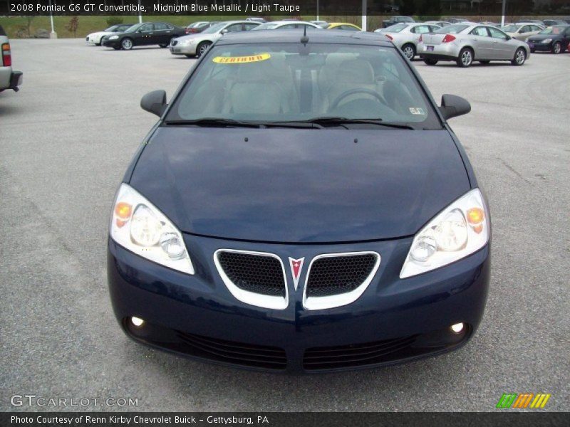 Midnight Blue Metallic / Light Taupe 2008 Pontiac G6 GT Convertible