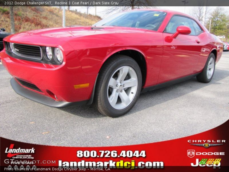Redline 3 Coat Pearl / Dark Slate Gray 2012 Dodge Challenger SXT