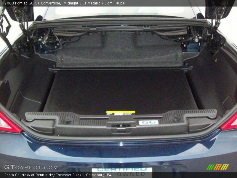 Midnight Blue Metallic / Light Taupe 2008 Pontiac G6 GT Convertible