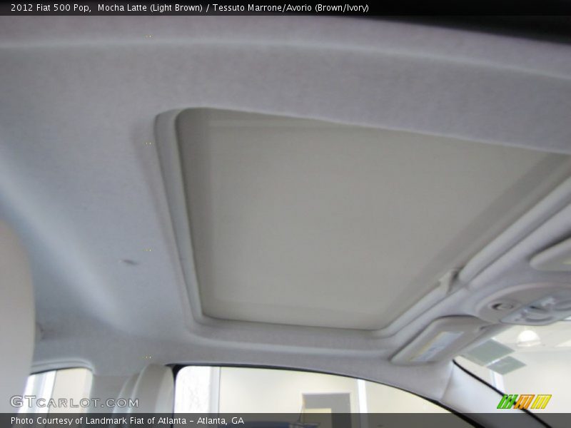Mocha Latte (Light Brown) / Tessuto Marrone/Avorio (Brown/Ivory) 2012 Fiat 500 Pop