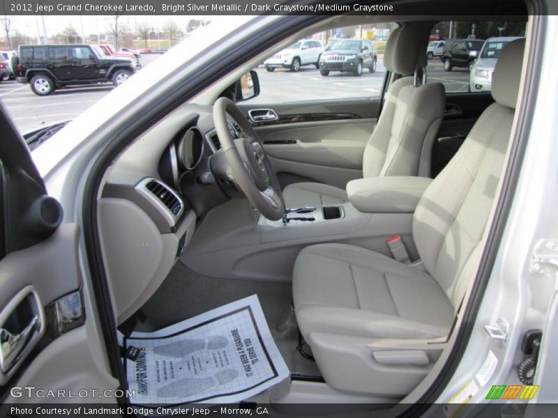 Bright Silver Metallic / Dark Graystone/Medium Graystone 2012 Jeep Grand Cherokee Laredo