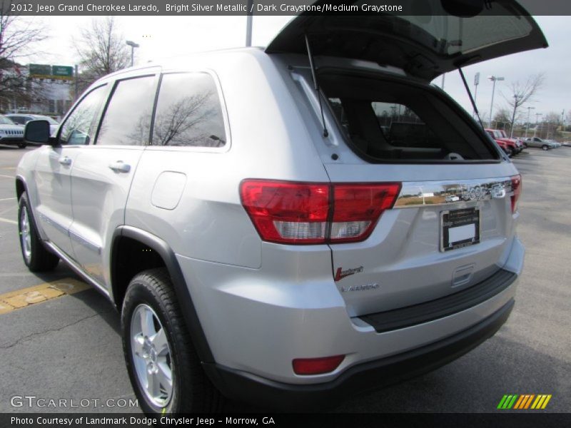 Bright Silver Metallic / Dark Graystone/Medium Graystone 2012 Jeep Grand Cherokee Laredo