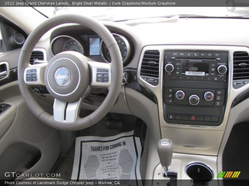 Bright Silver Metallic / Dark Graystone/Medium Graystone 2012 Jeep Grand Cherokee Laredo