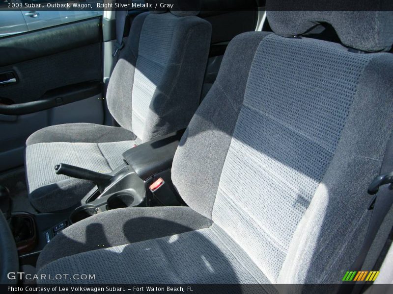Bright Silver Metallic / Gray 2003 Subaru Outback Wagon