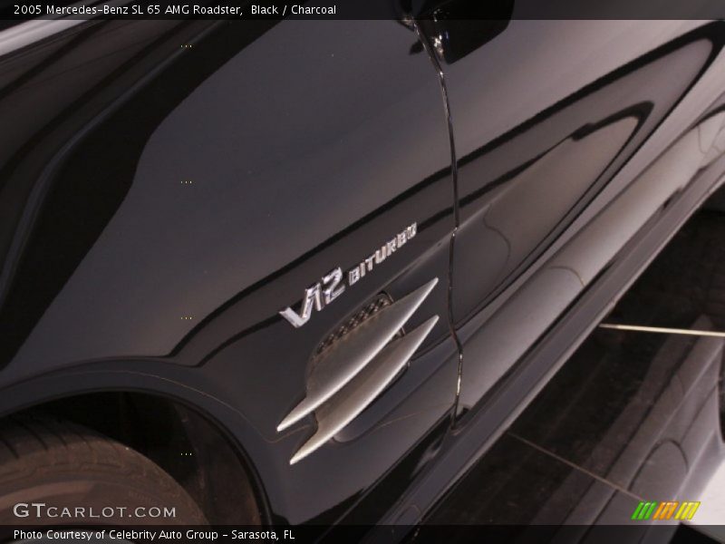Black / Charcoal 2005 Mercedes-Benz SL 65 AMG Roadster