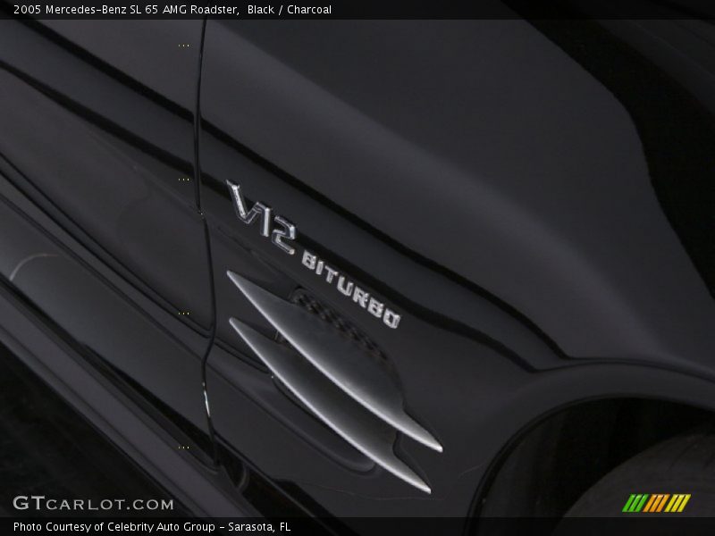 Black / Charcoal 2005 Mercedes-Benz SL 65 AMG Roadster