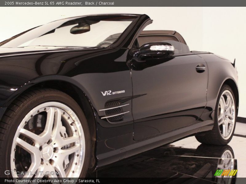 Black / Charcoal 2005 Mercedes-Benz SL 65 AMG Roadster