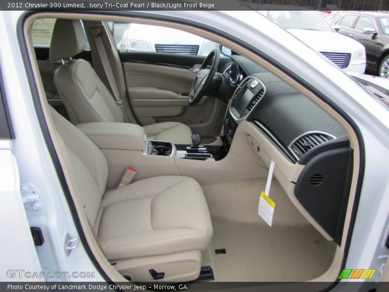 Ivory Tri-Coat Pearl / Black/Light Frost Beige 2012 Chrysler 300 Limited