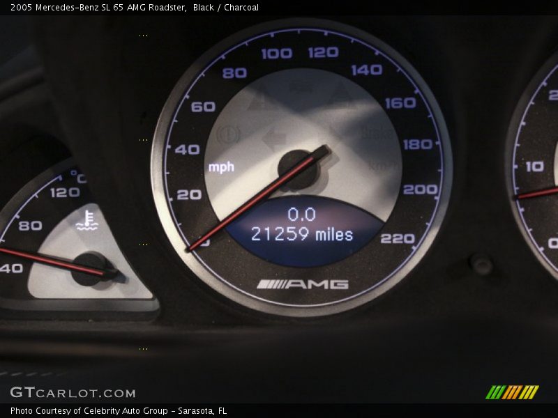 Black / Charcoal 2005 Mercedes-Benz SL 65 AMG Roadster