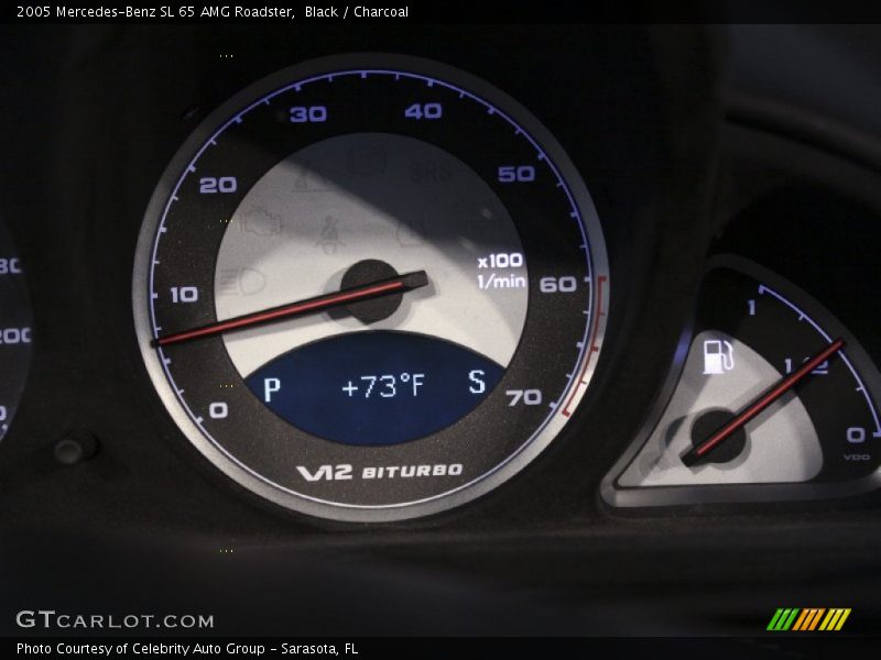 Black / Charcoal 2005 Mercedes-Benz SL 65 AMG Roadster