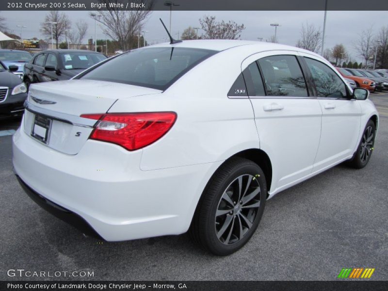 Bright White / Black 2012 Chrysler 200 S Sedan