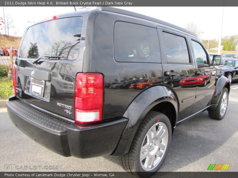 Brilliant Black Crystal Pearl / Dark Slate Gray 2011 Dodge Nitro Heat 4.0