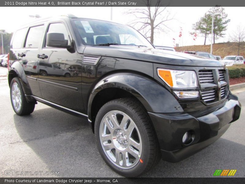 Brilliant Black Crystal Pearl / Dark Slate Gray 2011 Dodge Nitro Heat 4.0