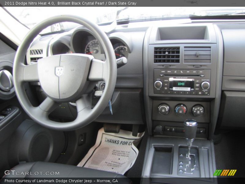 Brilliant Black Crystal Pearl / Dark Slate Gray 2011 Dodge Nitro Heat 4.0