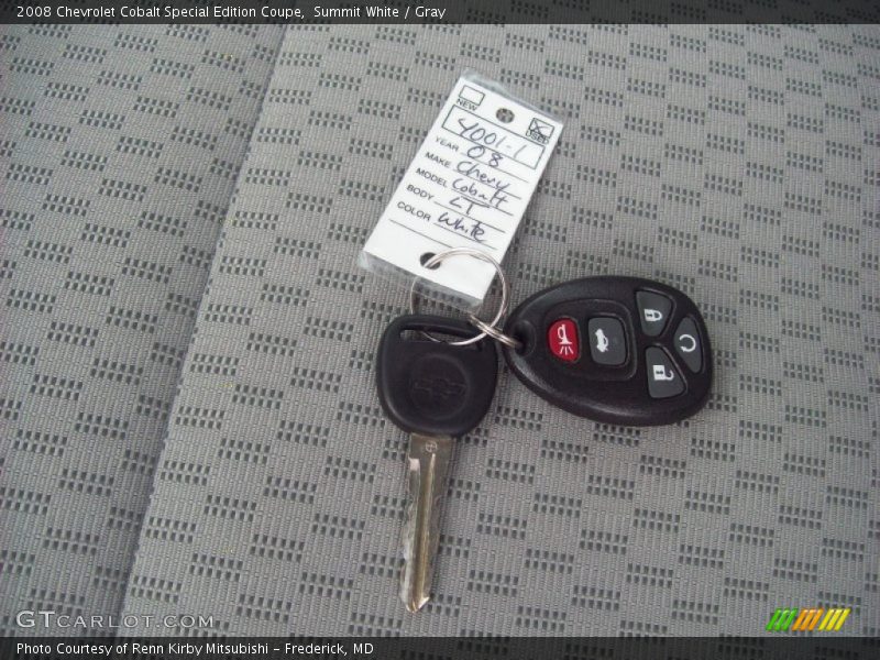 Summit White / Gray 2008 Chevrolet Cobalt Special Edition Coupe