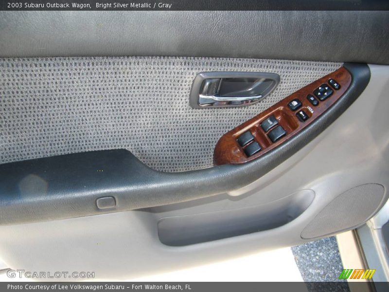 Bright Silver Metallic / Gray 2003 Subaru Outback Wagon