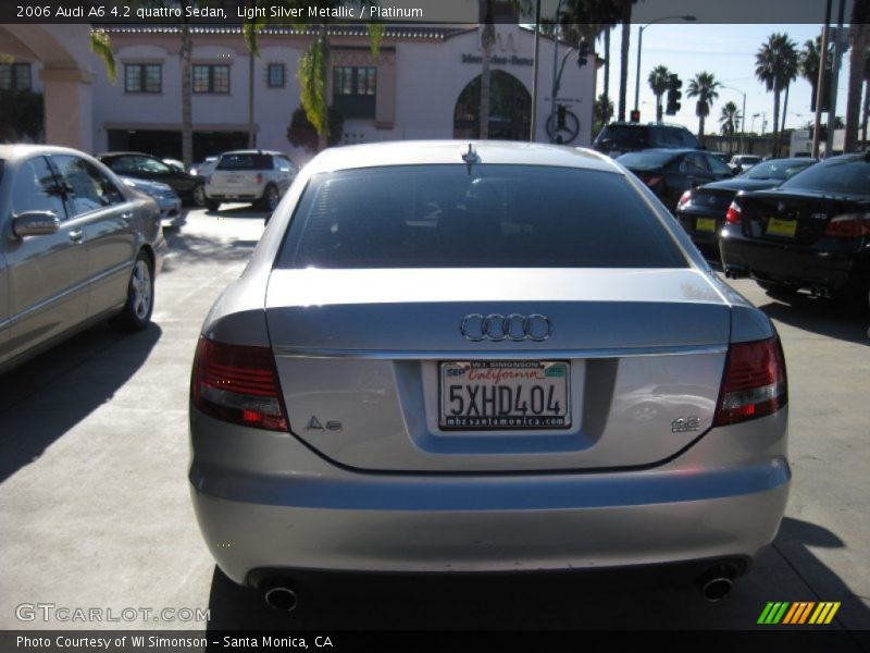 Light Silver Metallic / Platinum 2006 Audi A6 4.2 quattro Sedan