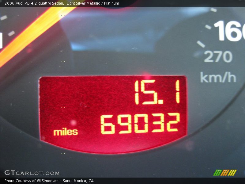Light Silver Metallic / Platinum 2006 Audi A6 4.2 quattro Sedan