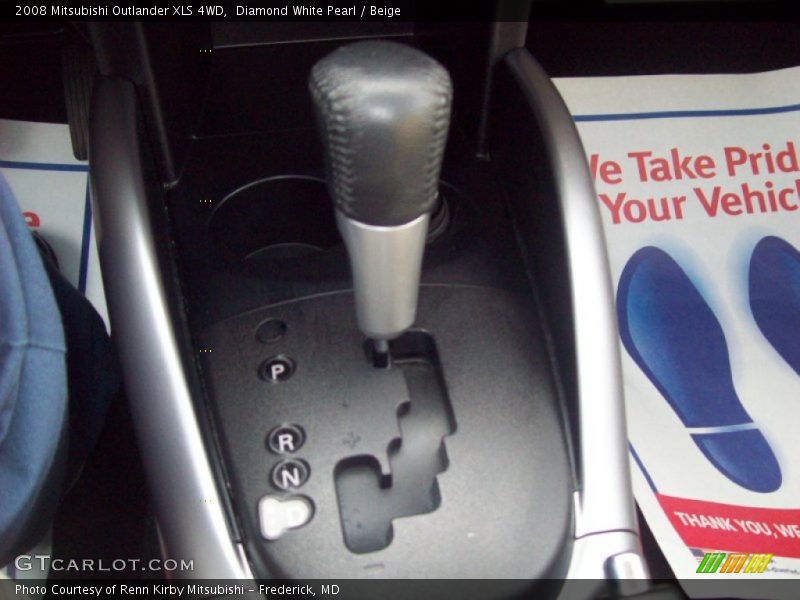  2008 Outlander XLS 4WD 6 Speed Sportronic Automatic Shifter